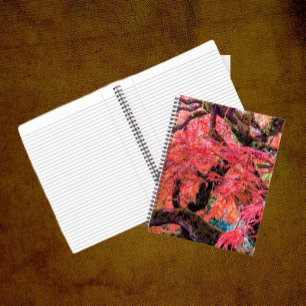 Colorful Laceleaf Japanese Maple Tree Notebook