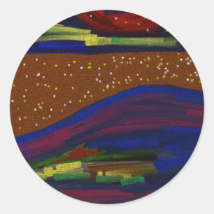 Colorful Landscape Sheet of Stickers