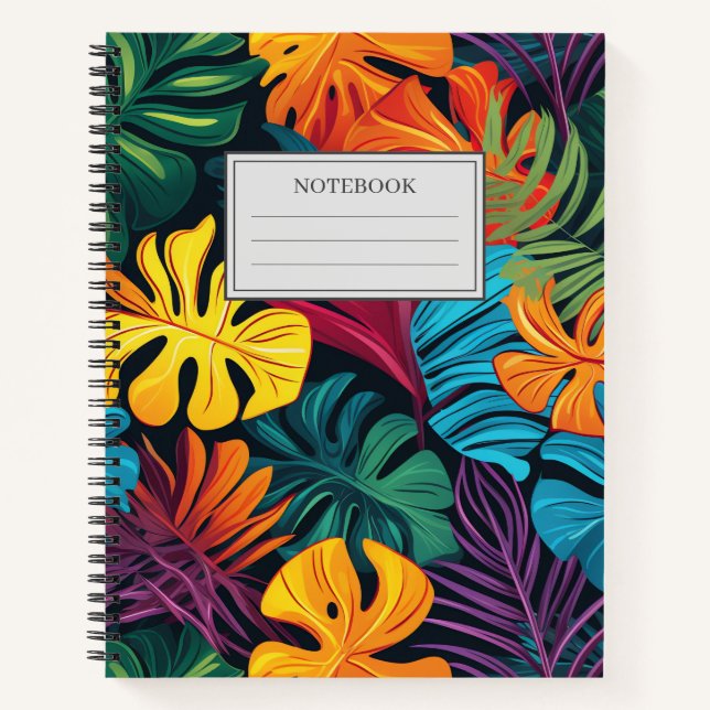 Colorful leaves notebook (Front)