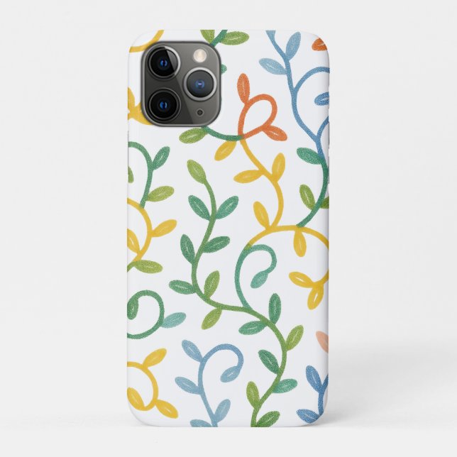colorful leaves pattern Case-Mate iPhone case (Back)