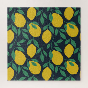 Colorful Lemons: Hand Drawn Vibrance. Jigsaw Puzzle