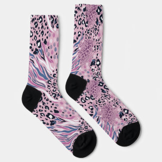 Colorful Leopard Skin Pattern Socks