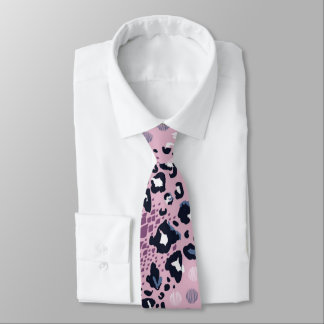 Colorful Leopard Skin Pattern Tie