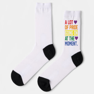 Colorful LGBTQ+ Rainbow Pride Socks