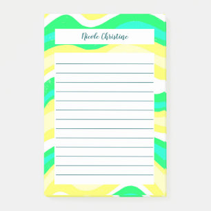 Colorful Lines Stripes Pattern CUSTOMIZED Notepad