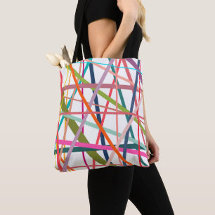 Colorful Lines  Tote Bag