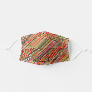 Colorful lines with sloagan: Stop spreading! Cloth Face Mask