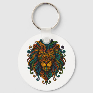 Colorful Lion Key Ring