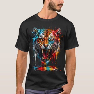 Colorful Lion King Wild Spirit Art T-Shirt