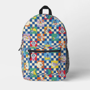 Colorful LOONEY TUNES™ Checker Toss Pattern Printed Backpack