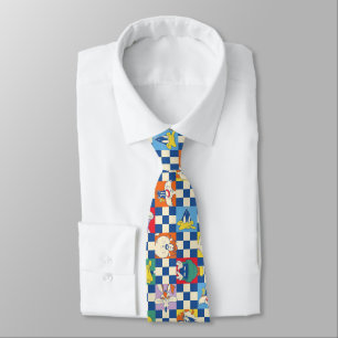 Colorful LOONEY TUNES™ Checker Toss Pattern Tie