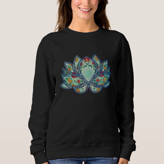 Colorful lotus flower sweatshirt (Front)