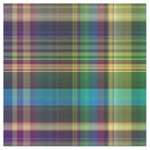Colorful Madras Plaid Stripes Print Pattern Fabric
