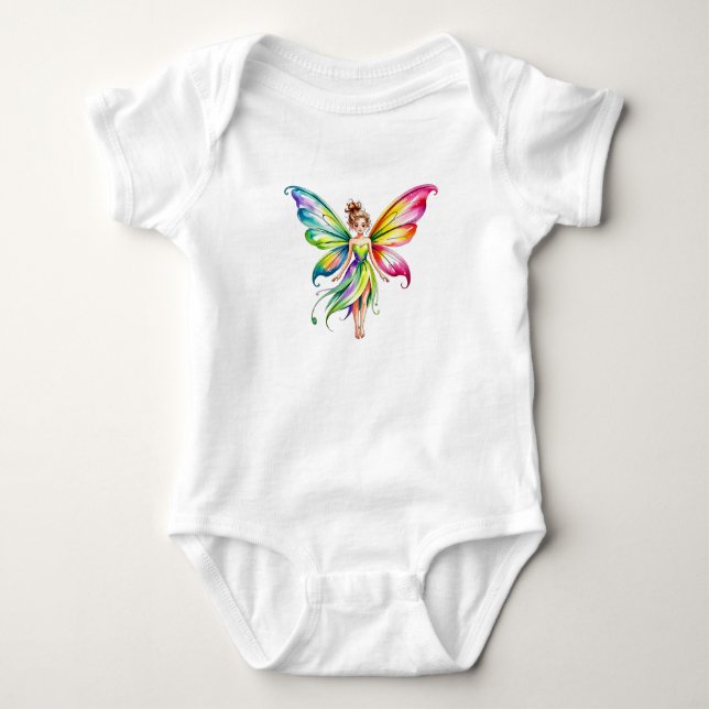 Colorful Magical Fantasy Art Baby Bodysuit (Front)