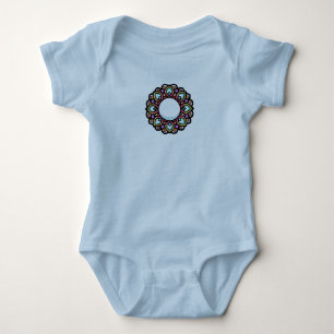 Colorful Mandala Design Baby Bodysuit