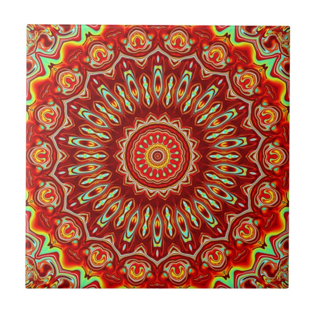 colorful mandala tile (Front)