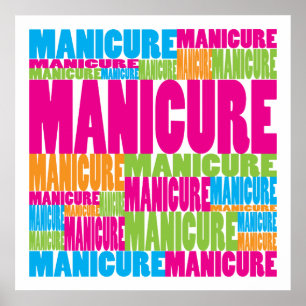 Colorful Manicure Poster