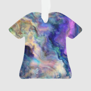 Colorful marble ornament