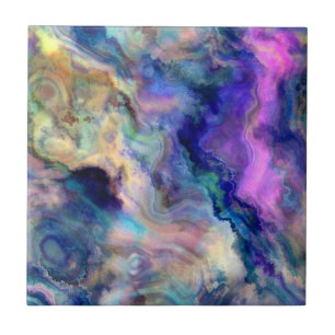 Colorful marble tile