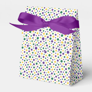 Colorful Mardi Gras polka dot Favor Boxes