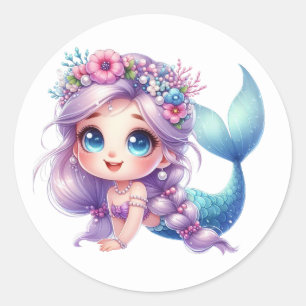Colorful Mermaid Stickers