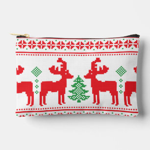 Colorful Merry and Bright Christmas Family Gifts   Accessory Pouch
