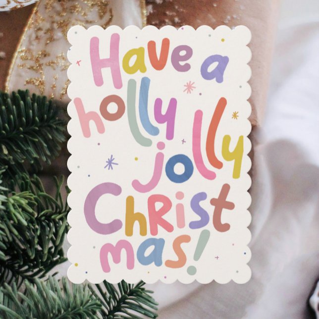 Colorful Minimalist Modern Christmas Holiday Card (Creator Uploaded)