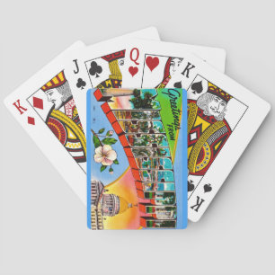 Colorful Mississippi Greetings Playing Cards