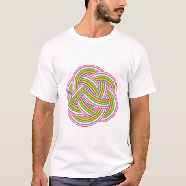 Colorful Mizuhiki Ume Musubi T-Shirt (Front)