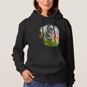 Colorful Moai Statue  Stone Sculpture On Easter Is Hoodie