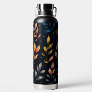 Colorful Modern Foliage Water Bottle