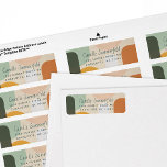 Colorful Modern Shapes Return Address<br><div class="desc">Abstract shapes in soft but fun colors give this modern return address label a non-traditional but warm feeling.</div>