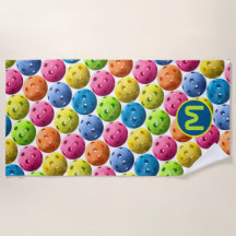 Colorful Monogram Pickleball