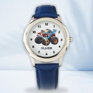 Colorful Monster Truck Boys' Watch