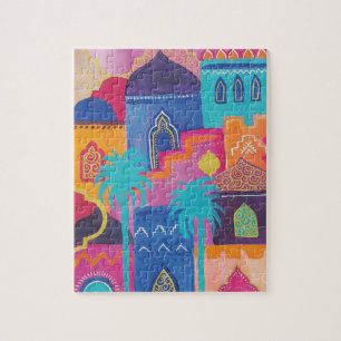 Colorful Morocco Puzzle–1001 nights–Arabian ni Jigsaw Puzzle