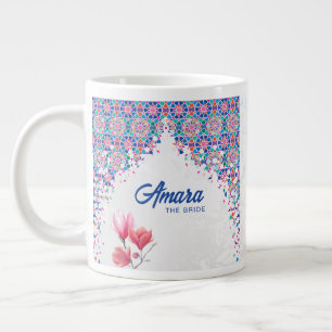 Colorful Mosaic Arch Wedding Mug - Bride