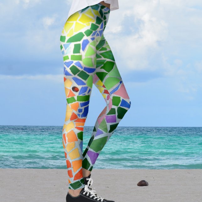 Colorful Mosaic Koi Pond Leggings (Creator Uploaded)