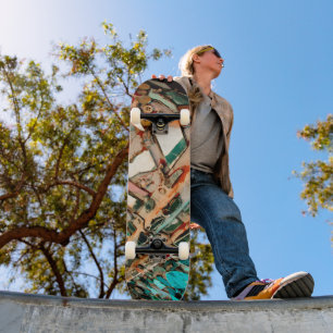 Colorful Mosaic Skateboard