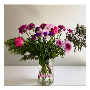 Colorful Mother’s Day Mama Bouquet+ Custom Option Poster