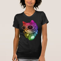 Colorful Music Cat Headphones Raver Animal