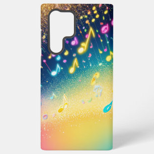 Colorful Musical Notes Sparkle Phone Case