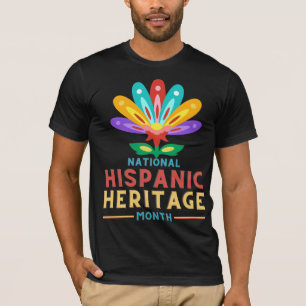 Colorful National Hispanic Heritage Month Cultural T-Shirt