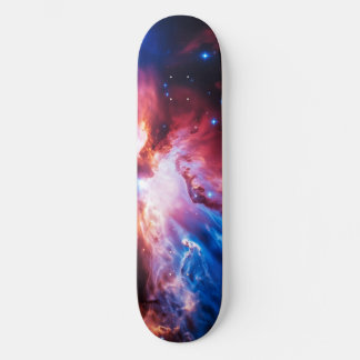 Colorful Nebula Galaxy Space Stars Cosmic Universe Skateboard