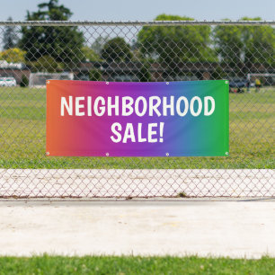 Colorful NEIGHBORHOOD SALE! Banner