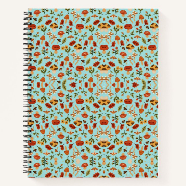 Colorful notebook with a detailed floral pattern (Front)