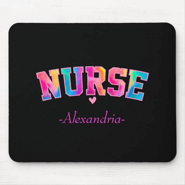 Colorful Nurse Mouse Pad (Front)