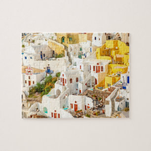 Colorful Oia Village Santorini Greece Jigsaw Puzzle