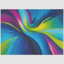 Colorful Oil Paint Art Tissue Paper