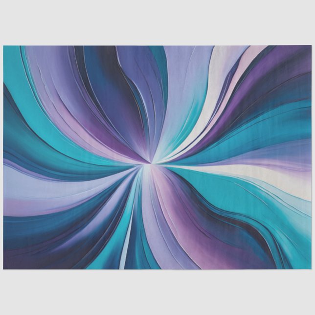 Colorful Oil Paint Art Tissue Paper (Front)