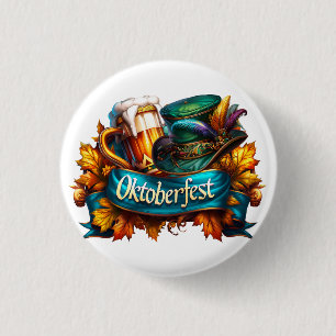 Colorful Oktoberfest  3 Cm Round Badge